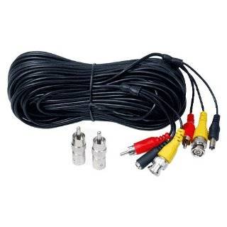   Feet Audio Video Power Security Camera Cable with BNC RCA Adaptor 3JH