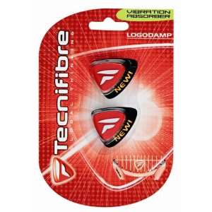 Tecnifibre Tennis Racquet Logo Antivibration Dampener   2 each  