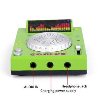 Mini Portable USB Music DJ Mixer Turntable  Speaker  