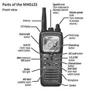  Uniden MHS125 Marine Handheld Radio GPS & Navigation