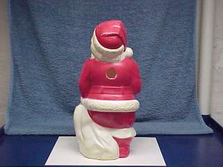 VINTAGE EMPIRE LIGHT UP PLASTIC CHRISTMAS SANTA 1968  