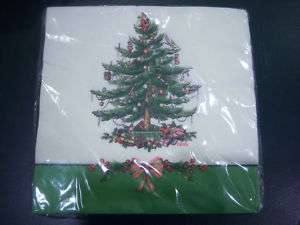 Spode CHRISTMAS TREE Paper Dinner Napkin Package 16  