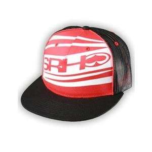   SRH Sliced Up Trucker Hat   One size fits most/Black/Red Automotive