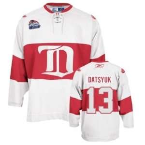  Detroit Red Wings Classic Jerseys #13 Pavel Datsyuk White 