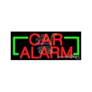 Alarm Neon Sign 13 inch tall x 32 inch wide x 3.5 inch Deep inch deep 