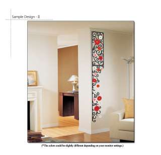   ] Beads Flower Vine Home Decor Art Wall Sticker Peel & Stick Decal