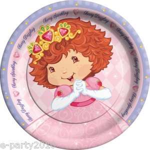 Strawberry Shortcake Princess Large PLATES ~ Vintage Birthday 