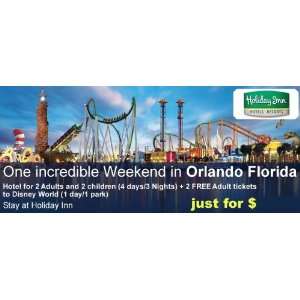 Orlando Holiday Inn Resorts Vacation Package plus 2 Theme Park tickets 