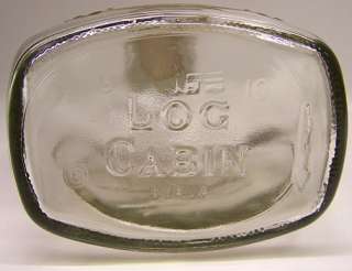 Vintage Collectors Flask Log Cabin Syrup Indian Design  