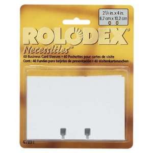  Rolodex Corporation   Business Card Sleeve Refill, For 