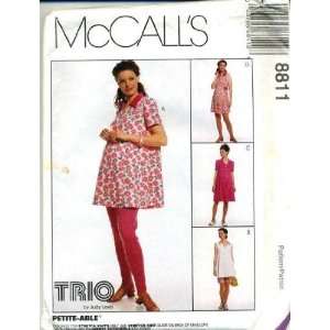  McCalls Sewing Pattern 8811 Misses Maternity Top, Rompers 