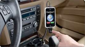   TuneBase Direct Car Charger for iPhone iPod, HandsFree Line Out  
