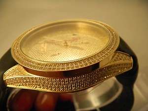 Joe Rodeo Techno Swiss Diamond Watch with 2 Row Diamond Bezel Diamonds 