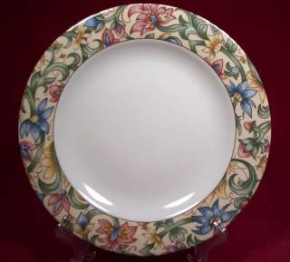 Royal Doulton Jacobean Dinner Plate Multicolor Flowers  