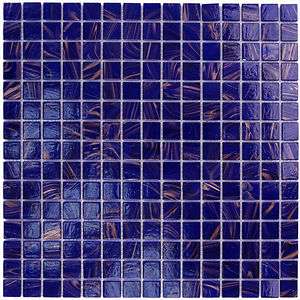 Glass Tile MKGVB4 Cobalt Blue Copper Kitchen Backsplash Bath Swimming 