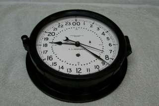 Up for bid is a 24 Hour ship clock. Works fine and keeps good time. I 
