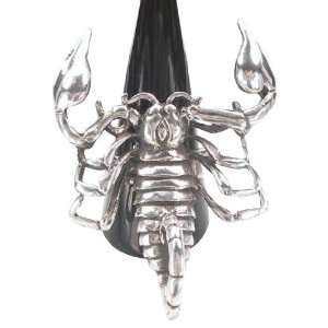  Detailed Giant Deadly Scorpion Bug Pewter Ring, Size 11 Jewelry