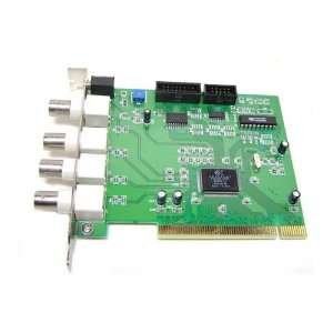    NEW 4 Channel DVR PCI Card Video Security Camera CCTV Electronics