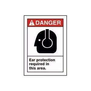 DANGER EAR PROTECTION REQUIRED IN THIS AREA (W/GRAPHIC) 10 
