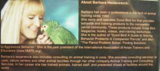 Good Bird Inc Parrot Behavior and Training DVD  