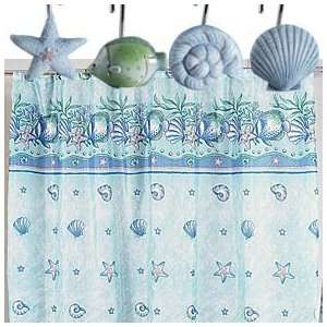  Oceanic Shower Curtain and Hooks 