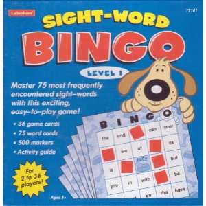  Sight   Word Bingo Level 1 For 2 to 36 Players Toys 