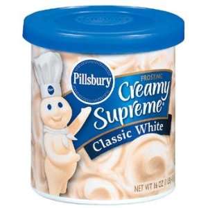 Pillsbury Creamy Supreme Classic White Frosting 16 oz (Pack of 8)
