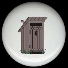 Wood OUTHOUSE Ceramic Drawer Knob Pulls BATHROOM DECOR  