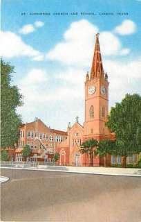 TX LAREDO ST. AUGUSTINE CHURCH & SCHOOL EARLY T37935  