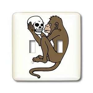 TNMGraphics Animals   Monkey and Skull   Light Switch Covers   double 