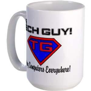  Tech Guy Internet Large Mug by  