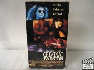 Criminal Passion VHS Joan Severance, Anthony Denison 031398598633 