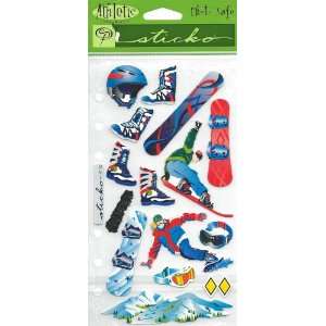  Snowboarding Scrapbook Stickers (SPAT19) 