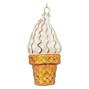  Shiny Ice Cream Whipped Cone Ornament