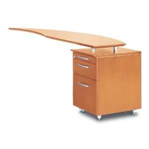   Curved Desk Return with Pencil Box File Pedestal