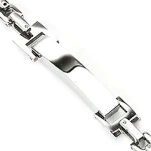 Spikes 316L Stainless Steel Bracelet with Square Linked Chains & Small 
