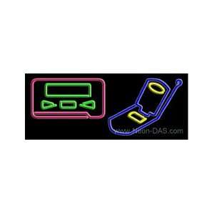 Pagers Cellular Phones Outdoor Neon Sign 13 x 32  Sports 