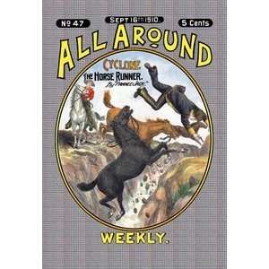  All Around Weekly Cyclone, The Horse Runner   12x18 