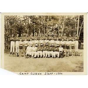  Camp Ojibwa Staff Photo 1936 (7 x 5) Eagle River 