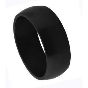  316L Stainless Steel Ring  Matte Black (10) Jewelry