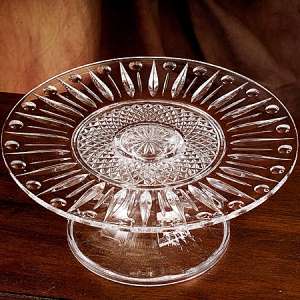 SUTTON PLACE CRYSTAL CAKE PLATE STAND 12 DIAMETER  