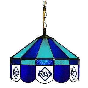  Tampa Bay Rays 16 Inch Diameter Stained Glass Pub Light 