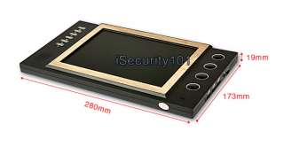 LCD Video Door Phone Doorbell Home Security Intercom System w SD 