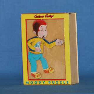   Curious George Collectible 18 piece Wooden Mood Jigsaw Puzzle  