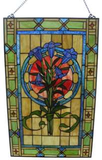 TULIP Flowers STAINED GLASS Panel  