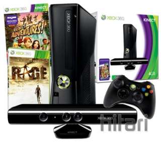 Xbox 360 4GB Console with Kinect Sensor and Rage Game Bundle FREE UK 