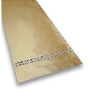  Thro 2105 13 by 72 Inch Gemstone Runner, Gold/Crystal 