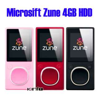 Mini Microsoft Zune Digital Media Player 4GB Memory 882224747028 