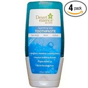  Desert Essence Sparkling Sea & Mint Toothpaste, 4 Ounce, 0 