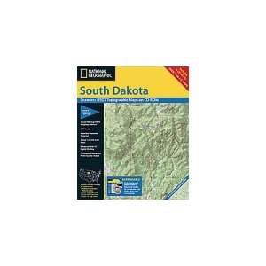 National Geographic TOPO South Dakota Map CD ROM (Windows 